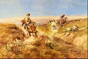 Charles M Russell When Cows Were Wild oil painting picture wholesale